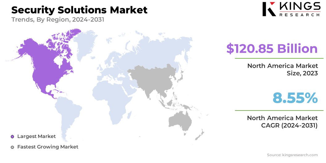 Security Solutions Market Size & Share, By Region, 2023-2030